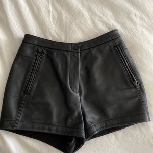Bcbg shorts leather